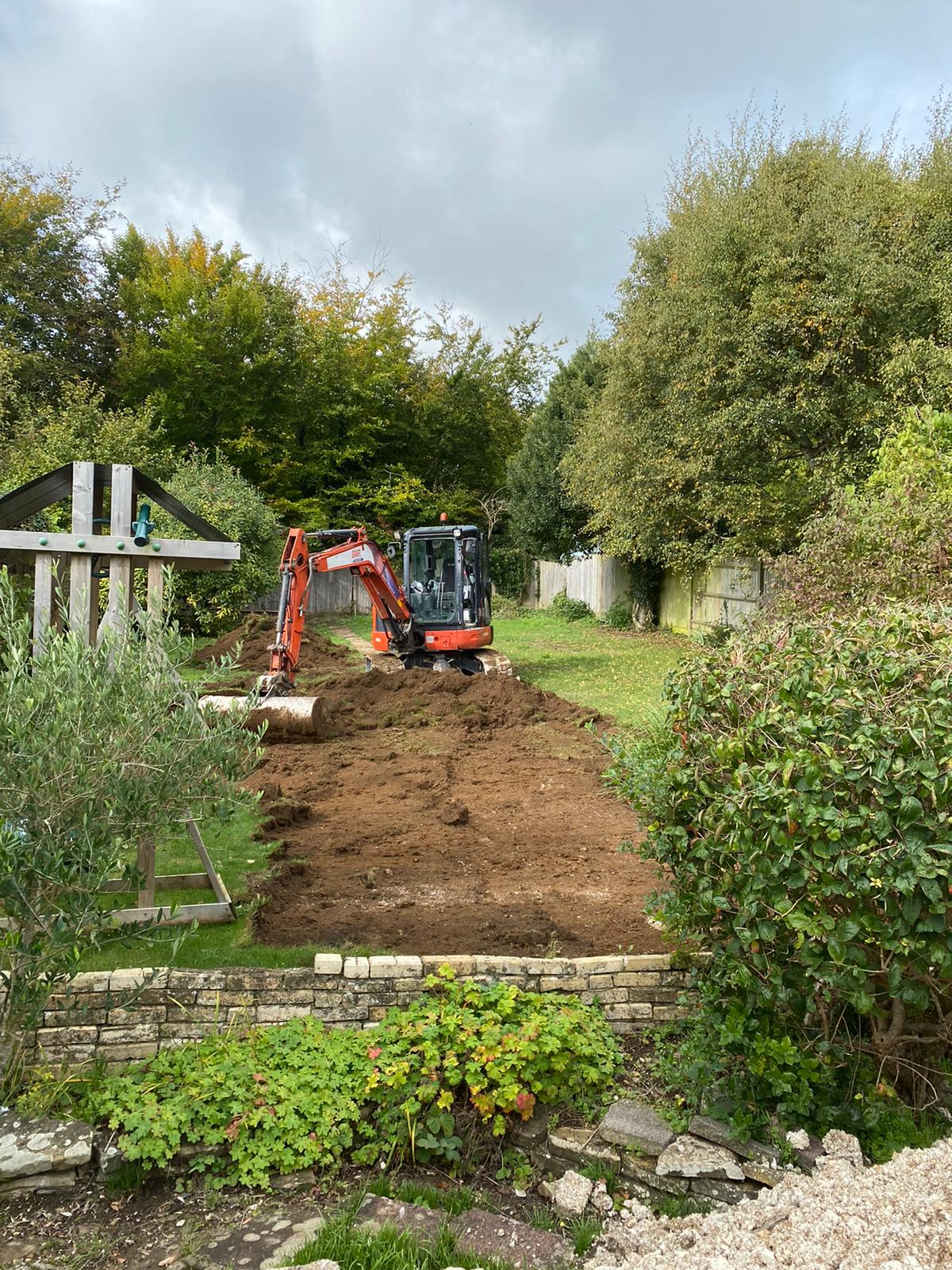 Digger at work