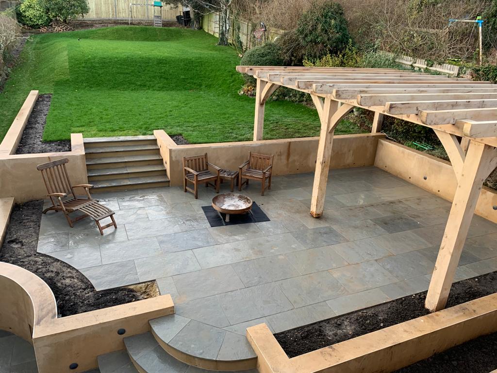 A completed garden project